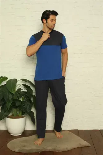 Akbeniz Erkak Sax 3'li Pijama Takımı 6823 - AKBENIZ (1)