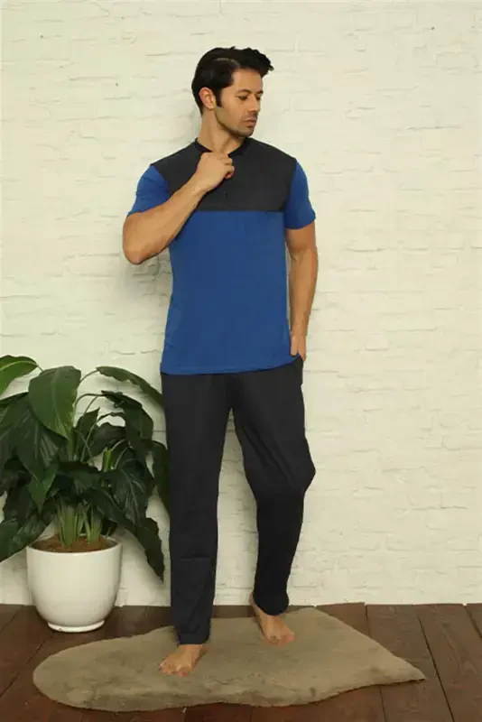 Akbeniz Erkak Sax 3'li Pijama Takımı 6823 - 2