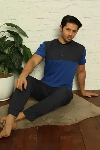 Akbeniz Erkak Sax 3'li Pijama Takımı 6823 - 4