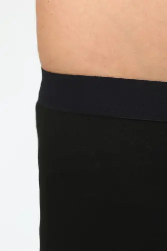 Akbeniz Erkak Termal Tayt Qishki Tek Pastki Ichki Kiyim Qora 27552 - 4