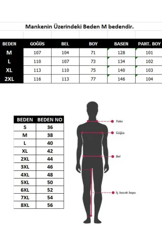 Akbeniz Erkek %100 Pamuk Önden Düğmeli Cepli Uzun Kollu Pijama Takımı 6768 - 4