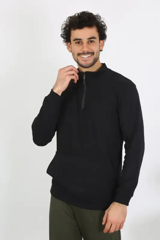 Akbeniz Erkek 3 İplik Penye Sweatshirt 6850 - 3
