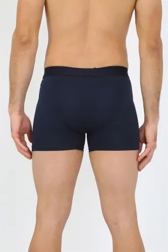 Akbeniz Erkek Büyük Beden Pamuk Likralı Boxer Lacivert 40134 - 4