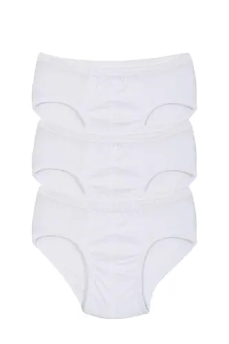Akbeniz Erkek Çocuk 3'lü Beyaz Külot - 1