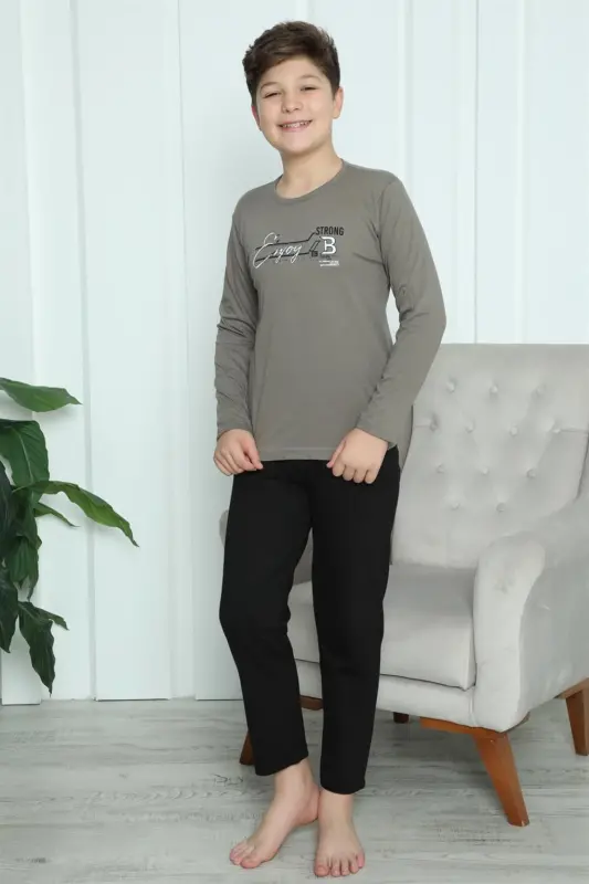 Akbeniz Erkek Çocuk Penye Pijama Takım 20418 - 2