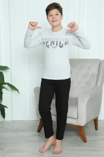 Akbeniz Erkek Çocuk Penye Pijama Takım 20417 - 4