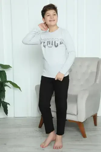 Akbeniz Erkek Çocuk Penye Pijama Takım 20417 - 8