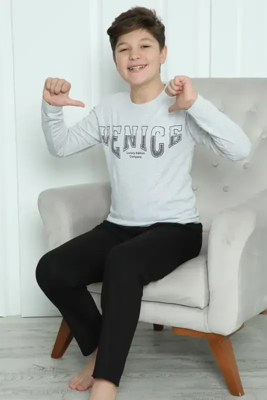 Akbeniz Erkek Çocuk Penye Pijama Takım 20417 - 10