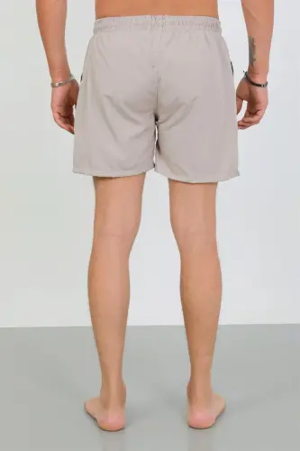 Akbeniz Erkek Fermuarlı Cepli Deniz Şortu Bej - 6