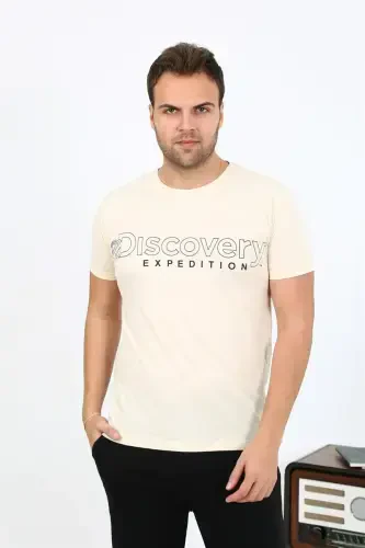 Akbeniz Erkek Kısa Kol Penye Pijama Takımı 6866 Krem - AKBENIZ (1)