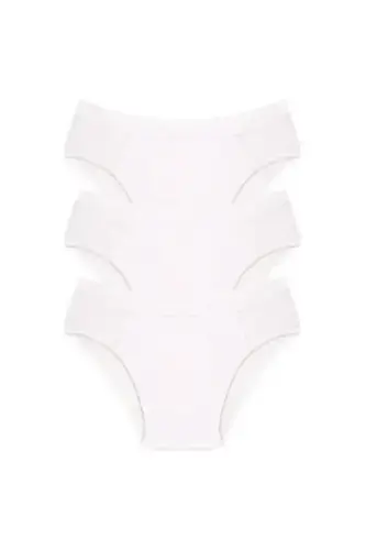Akbeniz Erkek Pamuk 3lü Beyaz Slip 40129 - 1