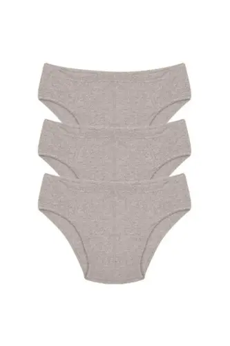 Akbeniz Erkek Pamuk 3lü Gri Slip 40129 - 1