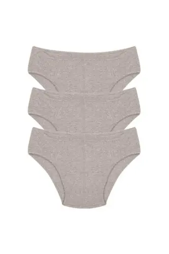 Akbeniz Erkek Pamuk 3lü Gri Slip 40129 - 1