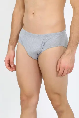 Akbeniz Erkek Pamuk 3lü Gri Slip 40129 - AKBENIZ (1)