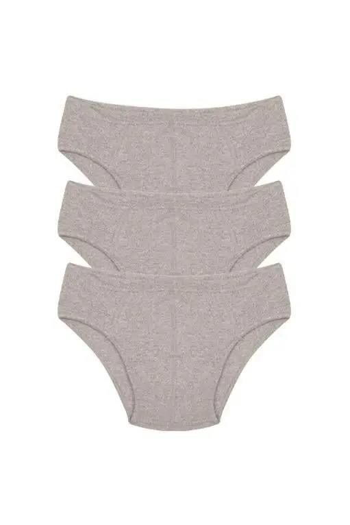 Akbeniz Erkek Pamuk 3lü Gri Slip 40129 - 1