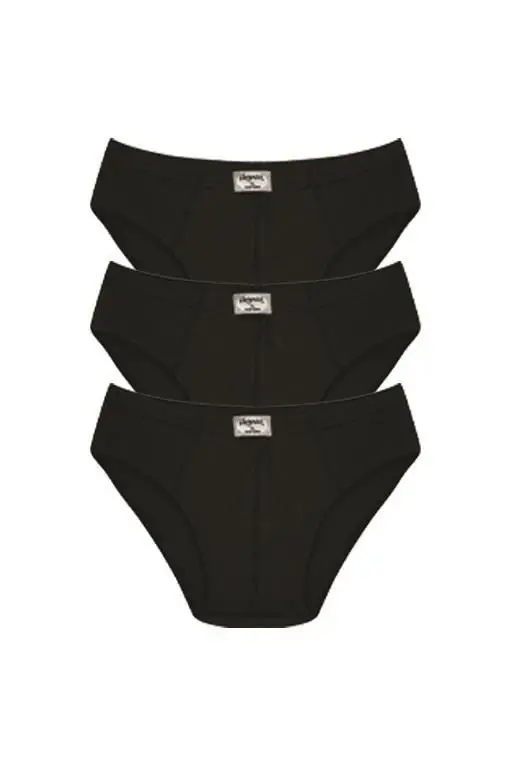 Akbeniz Erkek Pamuk 3lü Siyah Slip 40129 - 1