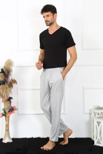 Akbeniz Erkek Pamuk Gri Tek Alt Pijama 27495 - AKBENIZ (1)