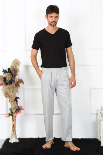 Akbeniz Erkek Pamuk Gri Tek Alt Pijama 27495 - 3