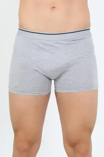 Akbeniz Erkek Pamuk Likralı Boxer Gri 40133 