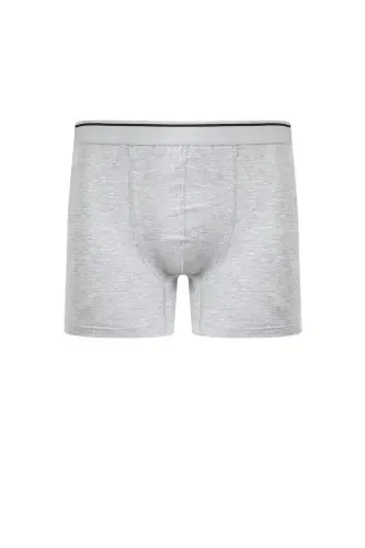 Akbeniz Erkek Pamuk Likralı Boxer Gri 40133 - 2