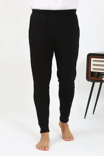 Akbeniz Erkek Pamuk Tek Alt Pijama Siyah 27551 - AKBENIZ (1)