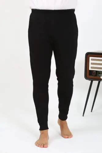 Akbeniz Erkek Pamuk Tek Alt Pijama Siyah 27551 - BÜYÜKBEDENIZ (1)
