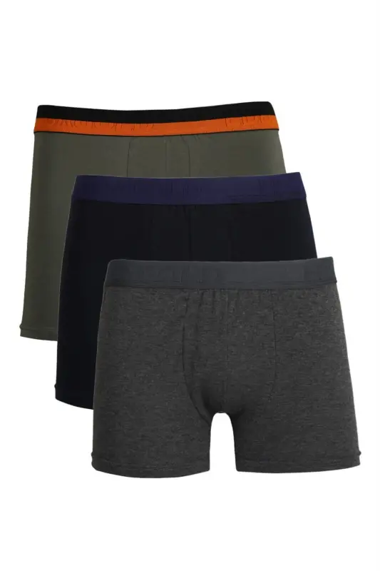 Akbeniz Erkek Penye 3'lü Boxer 40104 - AKBENIZ