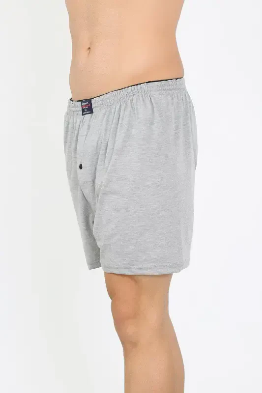 Akbeniz Erkek Penye Boxer Gri 40091 - 2