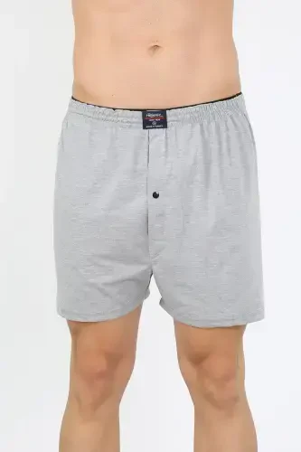 Akbeniz Erkek Penye Boxer Gri 40091 - 5