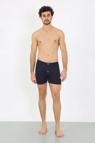 Akbeniz Erkek Penye Boxer Lacivert 40091 - 3