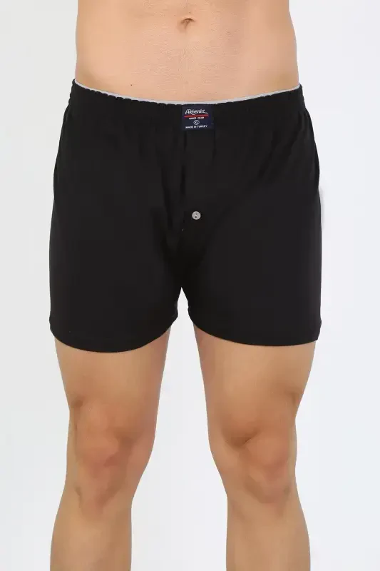 Akbeniz Erkek Penye Boxer Siyah 40091 - 5