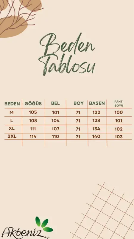 Akbeniz Erkek Penye Uzun Kol Pijama Takımı 6860 Turkuaz - 6