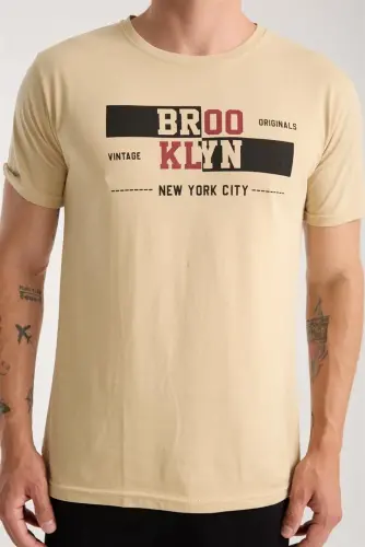 Akbeniz Erkek Ten Rengi Kısa Kol Pijama Takımı - 7