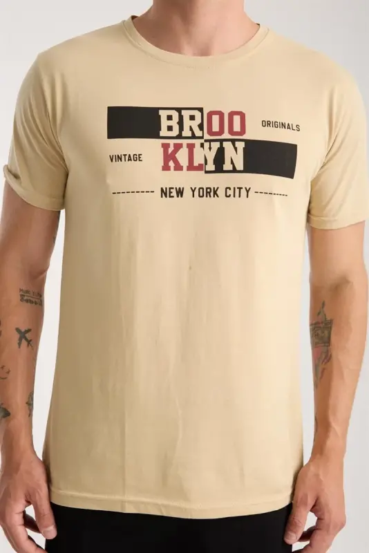 Akbeniz Erkek Ten Rengi Kısa Kol Pijama Takımı - 7