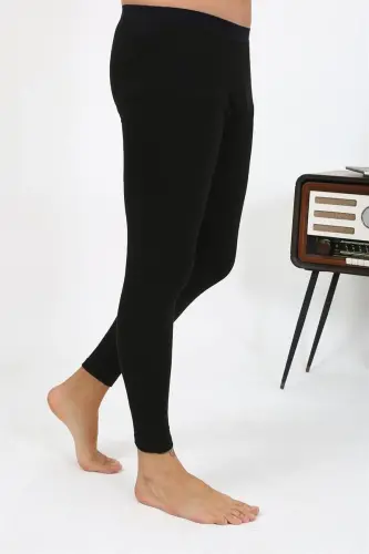 Акбениз Erkek Termal Tayt Kışlık Tek Alt İçlik Siyah 27552 - AKBENIZ (1)