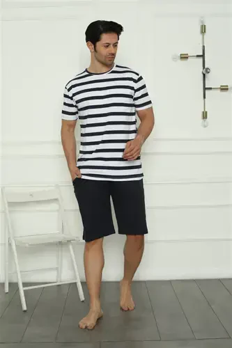 Akbeniz Family Cotton Short Pajamas Set (father - son) 50116 Sold Separately. Prices are Different - 3
