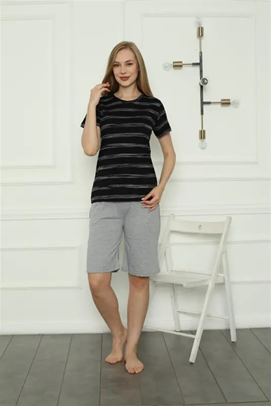 Akbeniz Family Cotton Short Pajamas Set (mother - daughter) 50115 Sold Separately. Prices are Different - 4