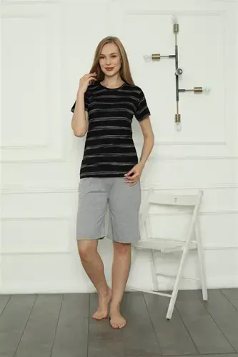 Akbeniz Family Cotton Short Pajamas Set (mother - daughter) 50115 Sold Separately. Prices are Different - 4
