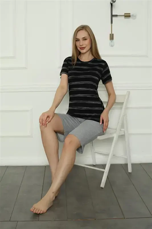 Akbeniz Family Cotton Short Pajamas Set (mother - daughter) 50115 Sold Separately. Prices are Different - 5