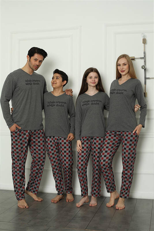 Akbeniz Family Knitted Pajamas Set (mother - daughter) 50112 Sold Separately. Prices are Different - 1