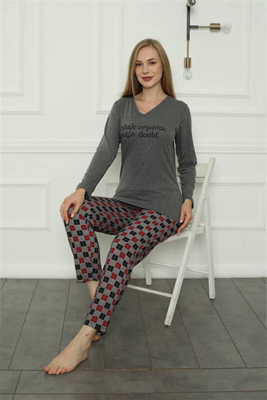 Akbeniz Family Knitted Pajamas Set (mother - daughter) 50112 Sold Separately. Prices are Different - 4