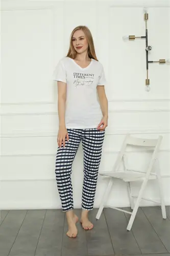 Akbeniz Family Knitted Pajamas Set (mother - daughter) 50113 Sold Separately. Prices are Different - 3
