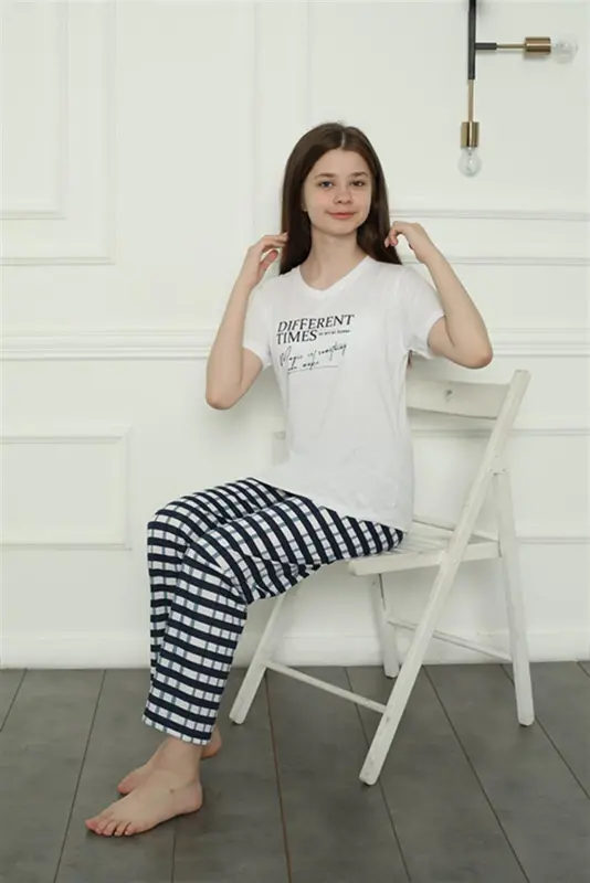 Akbeniz Family Knitted Pajamas Set (mother - daughter) 50113 Sold Separately. Prices are Different - 7