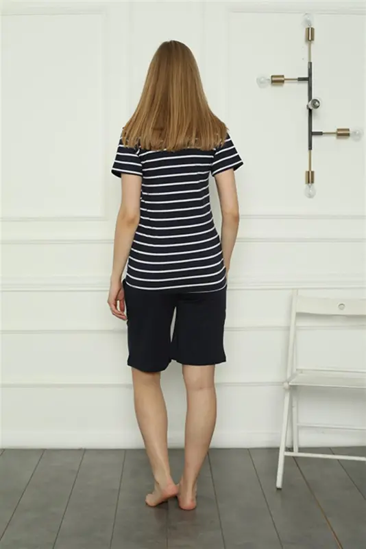 Akbeniz Family Knitted Shorts Pajamas Set (Mother - Daughter) 50117 Sold Separately. Prices are Different - 5