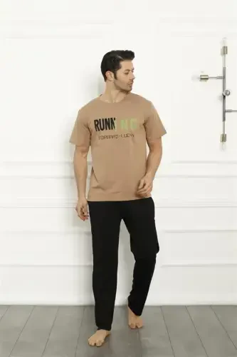 Akbeniz Father Son Beige Family Pajamas Set Sold Separately 50102 - 3