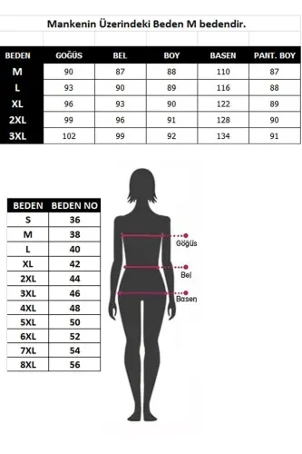 Akbeniz Full Coverage Digital Patterned Swimsuit 31042 - 4