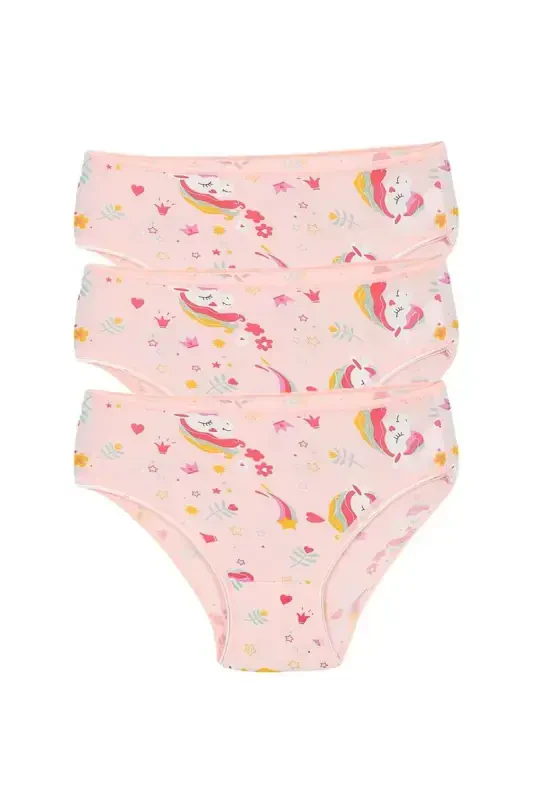 Akbeniz Girl's 3-Pack Pink Panties - AKBENIZ
