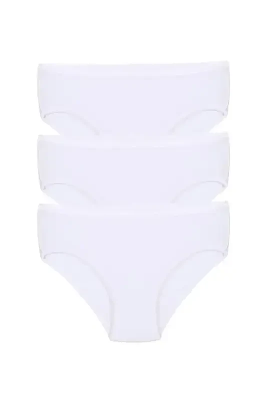 Akbeniz Girl's 3-Pack White Panties - AKBENIZ
