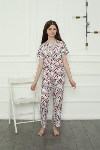 Akbeniz Girl's Cotton Pajama Set 20409 - AKBENIZ