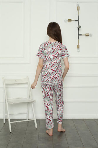 Akbeniz Girl's Cotton Pajama Set 20409 - 4